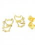 brinco gato com zirconia