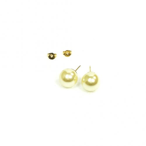 brinco pérola shell