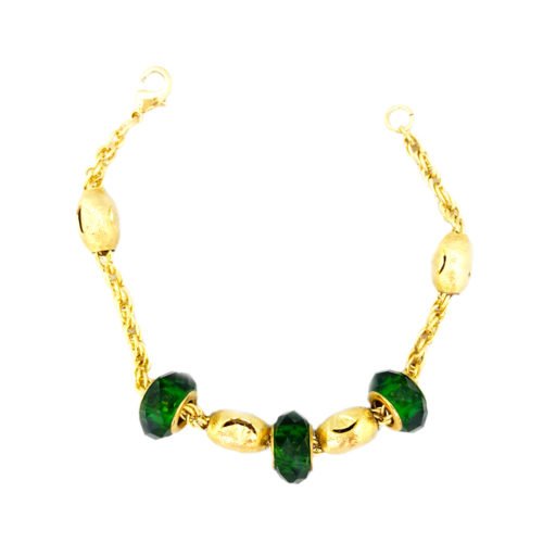 Pulseira Folheada Ouro 18k Pandora Inspired com berloques