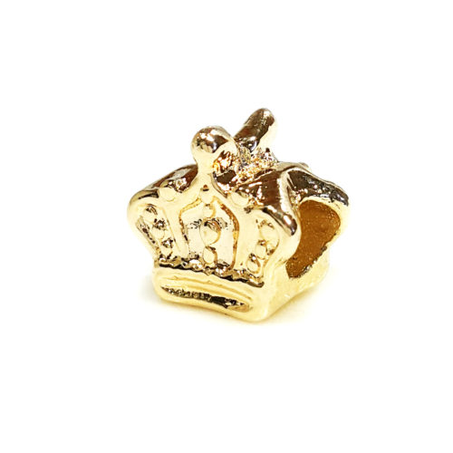 Berloque Folheado Ouro 18k Coroa