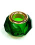 Berloque Folheado Ouro 18k Separador Verde