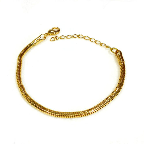 Pulseira Folheada Ouro 18K para Berloques Pandora Inspired