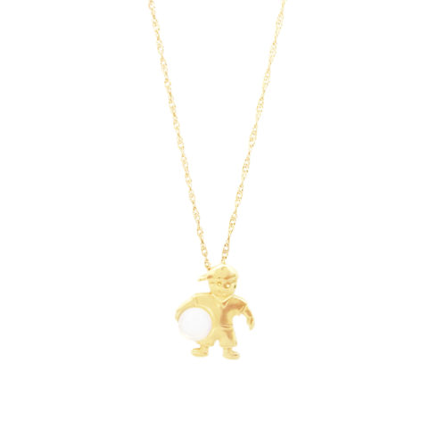 Colar folheado ouro 18K e Emotion Menino com Bola